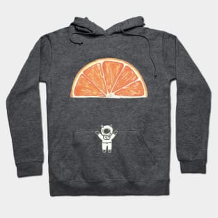 Orange spaceman Hoodie